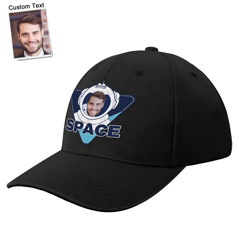 Custom Cap Personalised Face Baseball Caps with Text Adults Unisex Printed Fashion Caps Gift - Astronaut - MyFaceSocksEU