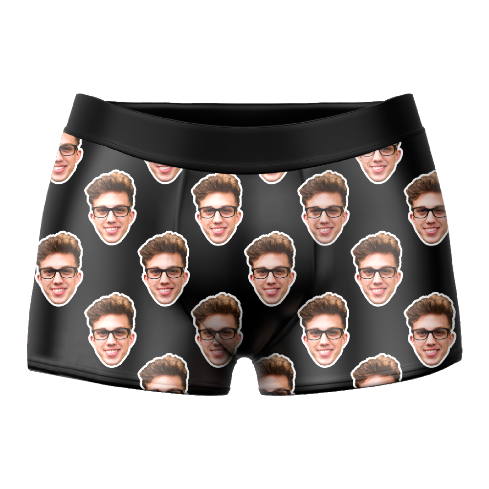 Men's Custom Colorful Face Boxer Shorts 3D Online Preview Personalized LGBT Gifts - MyFaceSocksEU
