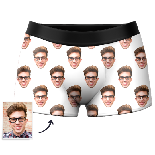 Men's Custom Colorful Face Boxer Shorts 3D Online Preview Personalized LGBT Gifts - MyFaceSocksEU