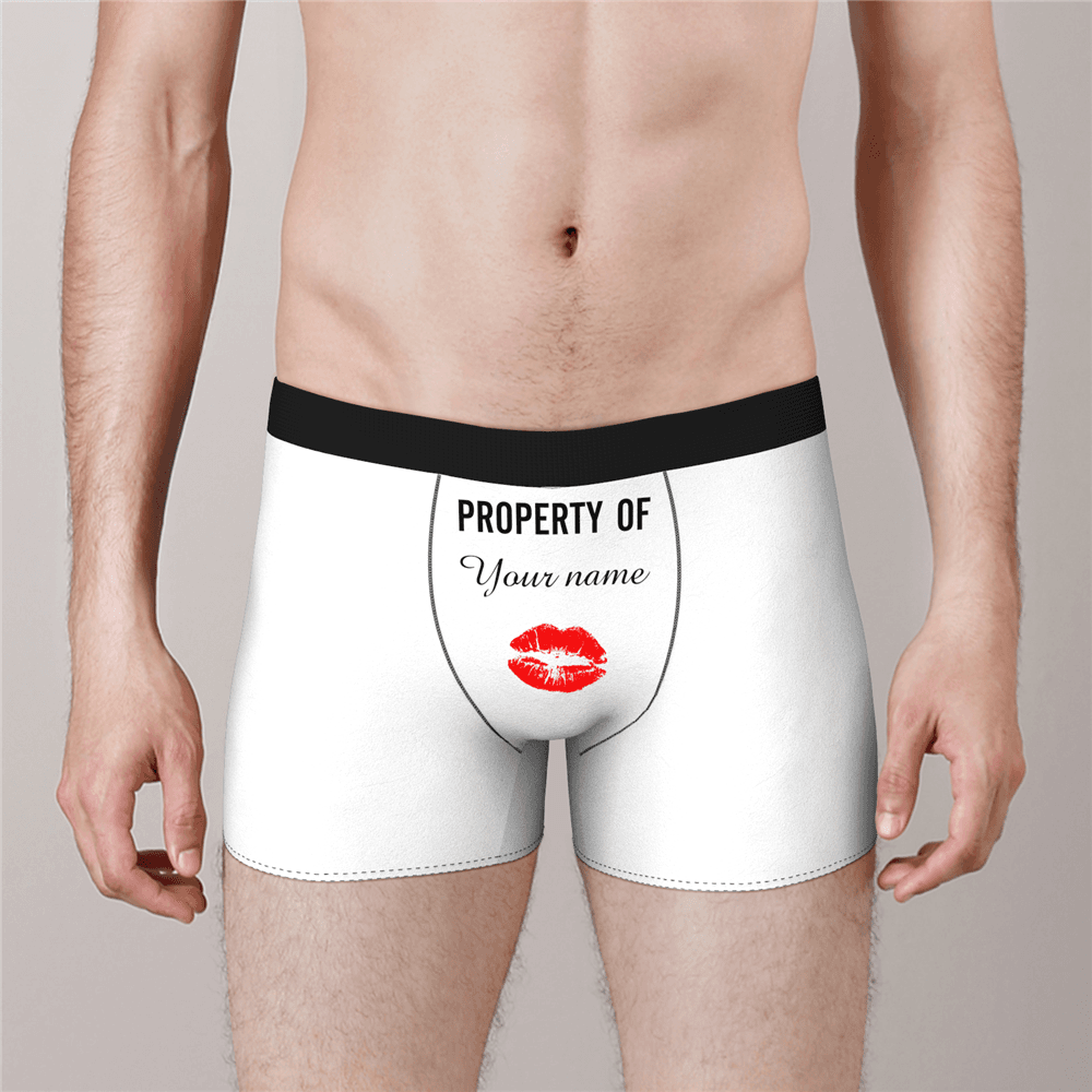 Custom Boxer Shorts - Property of Yours - MyPhotoSocks