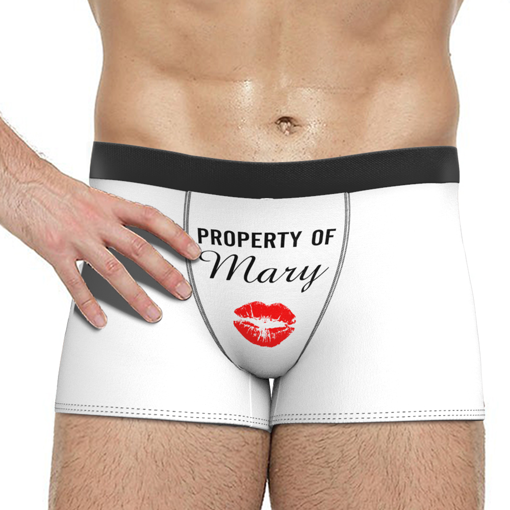 Custom Boxer Shorts - Property of Yours - MyPhotoSocks