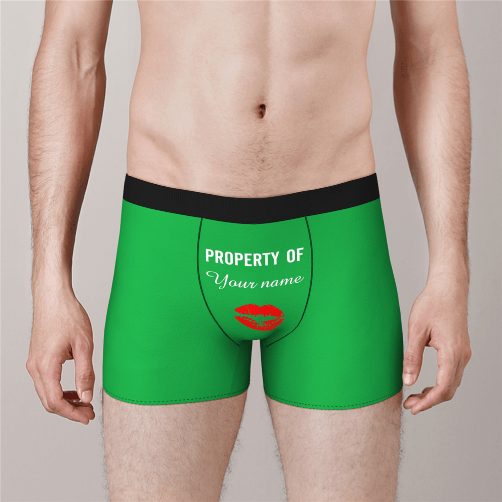 Custom Boxer Shorts - Property of Yours - MyPhotoSocks