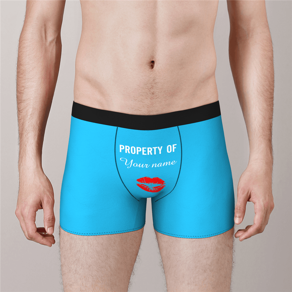 Custom Boxer Shorts - Property of Yours - MyPhotoSocks