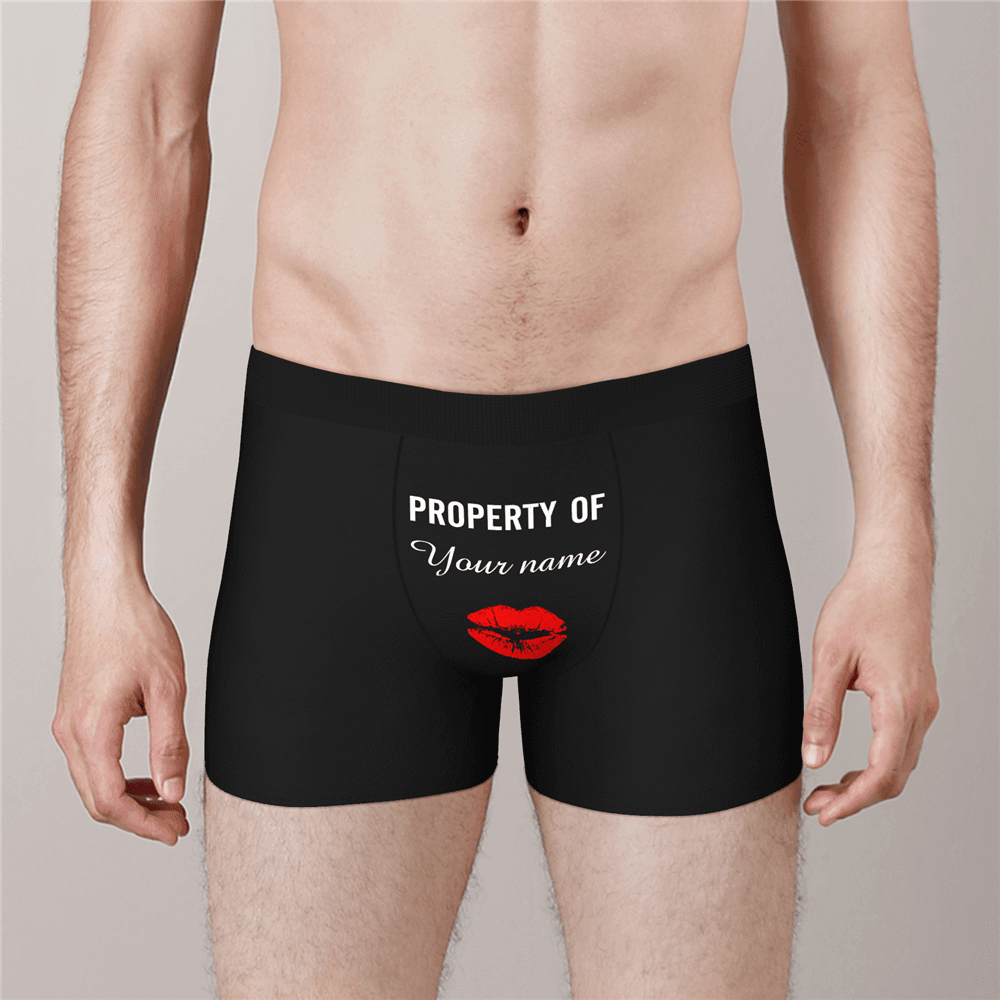 Custom Boxer Shorts - Property of Yours - MyPhotoSocks