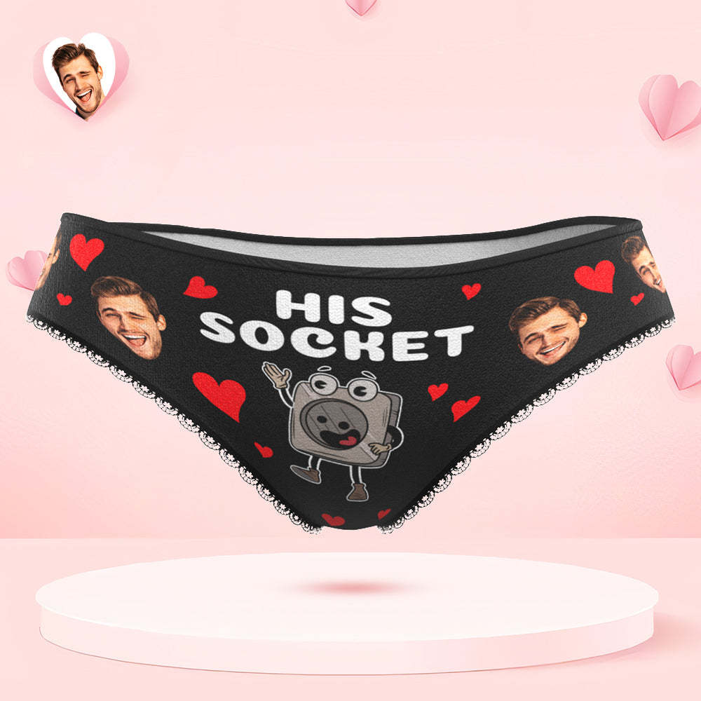 Custom Face Couple Underwear Personalized Boxer Briefs and Panties Valentine's Day Gifts - MyFaceSocksEU