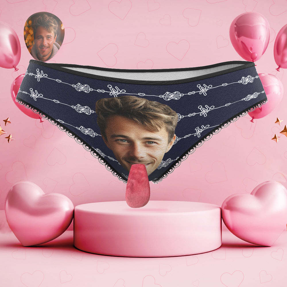 Custom Face Underwear Personalized Magnetic Tongue Underwear Valentine's Day Gifts - MyFaceSocksEU