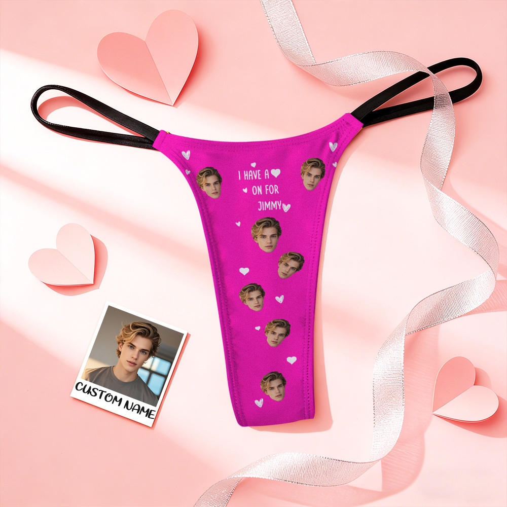 Custom Thongs Face Name Photo Panties Funny Underwear Briefs I HAVE A ON FOR HIM Valentine Gift - myfacesockseu