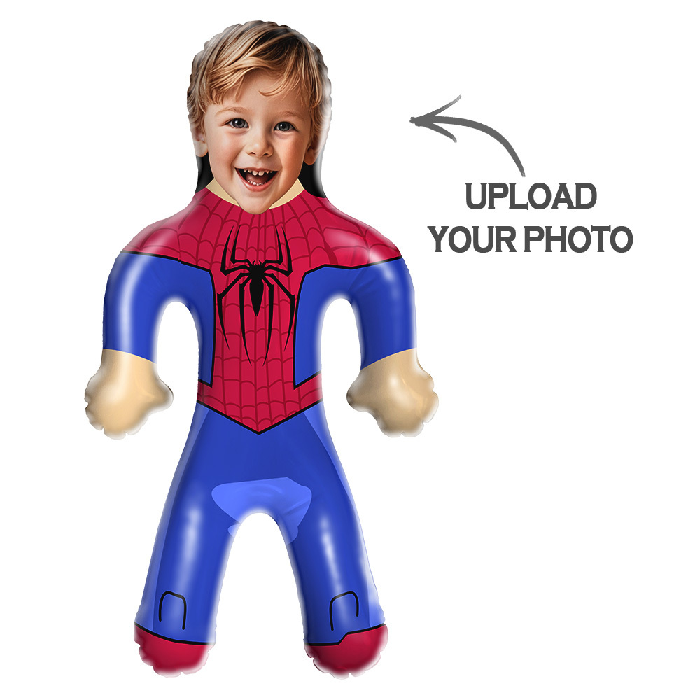 Personalized Superhero Blow Up Dolls Inflatable Minime Balloon Gifts for Him/Kids - myfacesockseu