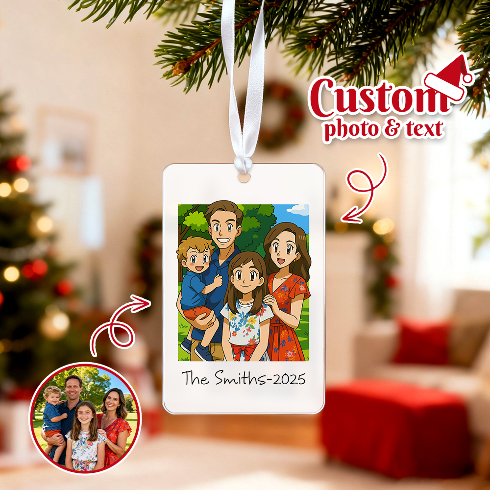 Photo Car Ornament Christmas Gifts Car Ornament Personalized Gifts for Him Custom Couple Ornament - myfacesockseu