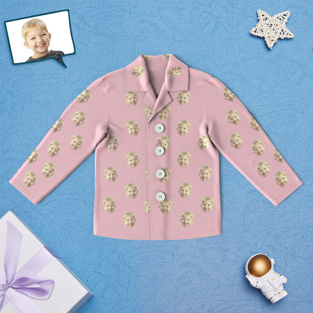 Custom Face Children's Pajamas Personalized Kid's Sleepwear - MyFaceSocksEU