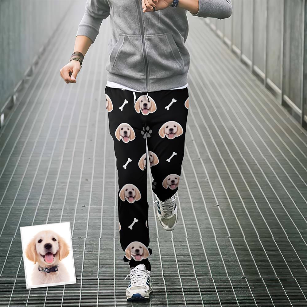 Custom Sweatpants Unisex Joggers with Your Pet Face - MyFaceSocksEU