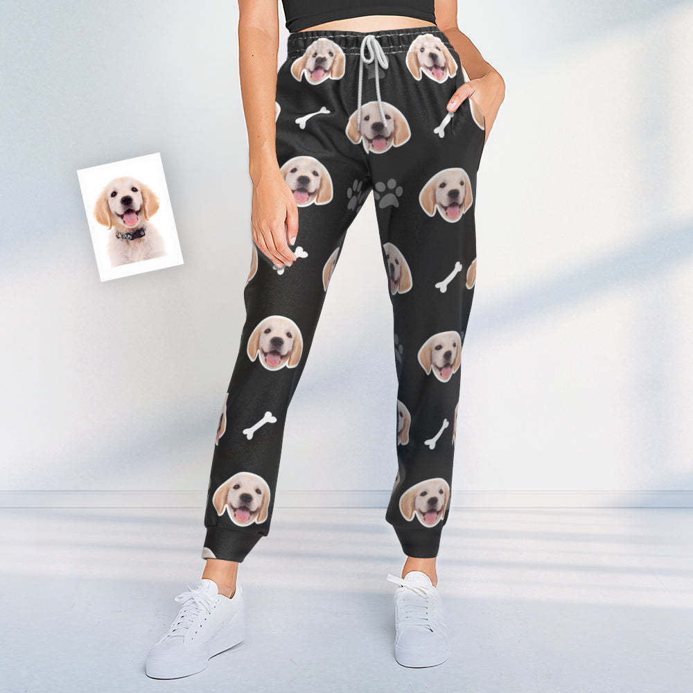 Custom Sweatpants Unisex Joggers with Your Pet Face - MyFaceSocksEU