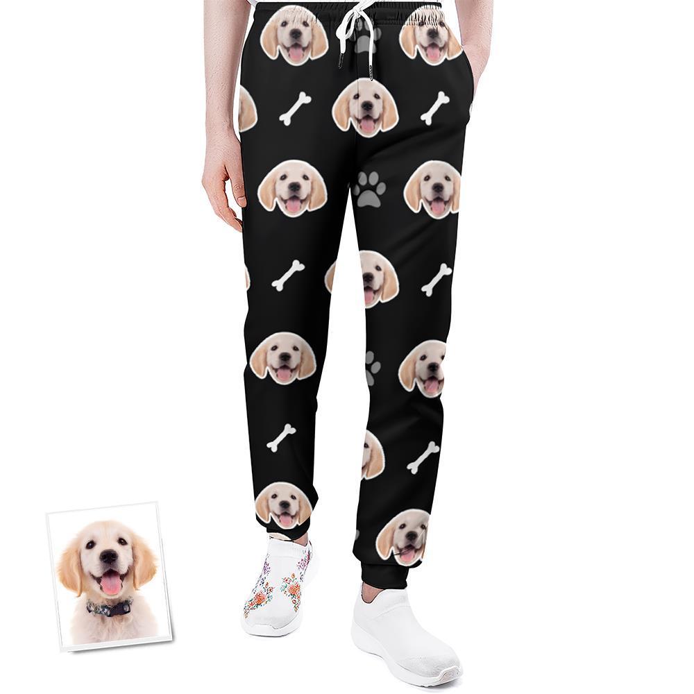 Custom Sweatpants Unisex Joggers with Your Pet Face - MyFaceSocksEU