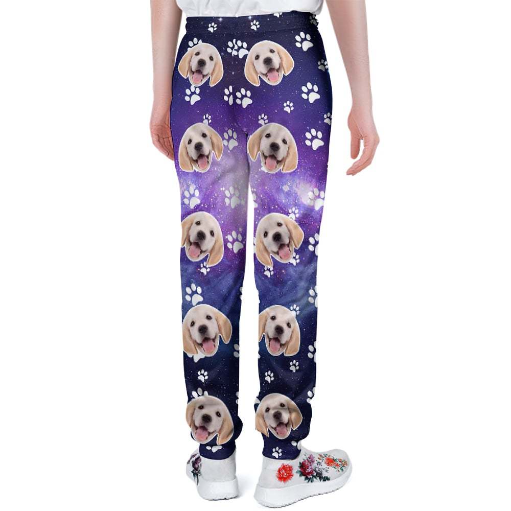 Custom Dog Face Sweatpants Unisex Joggers Universe Style - MyFaceSocksEU