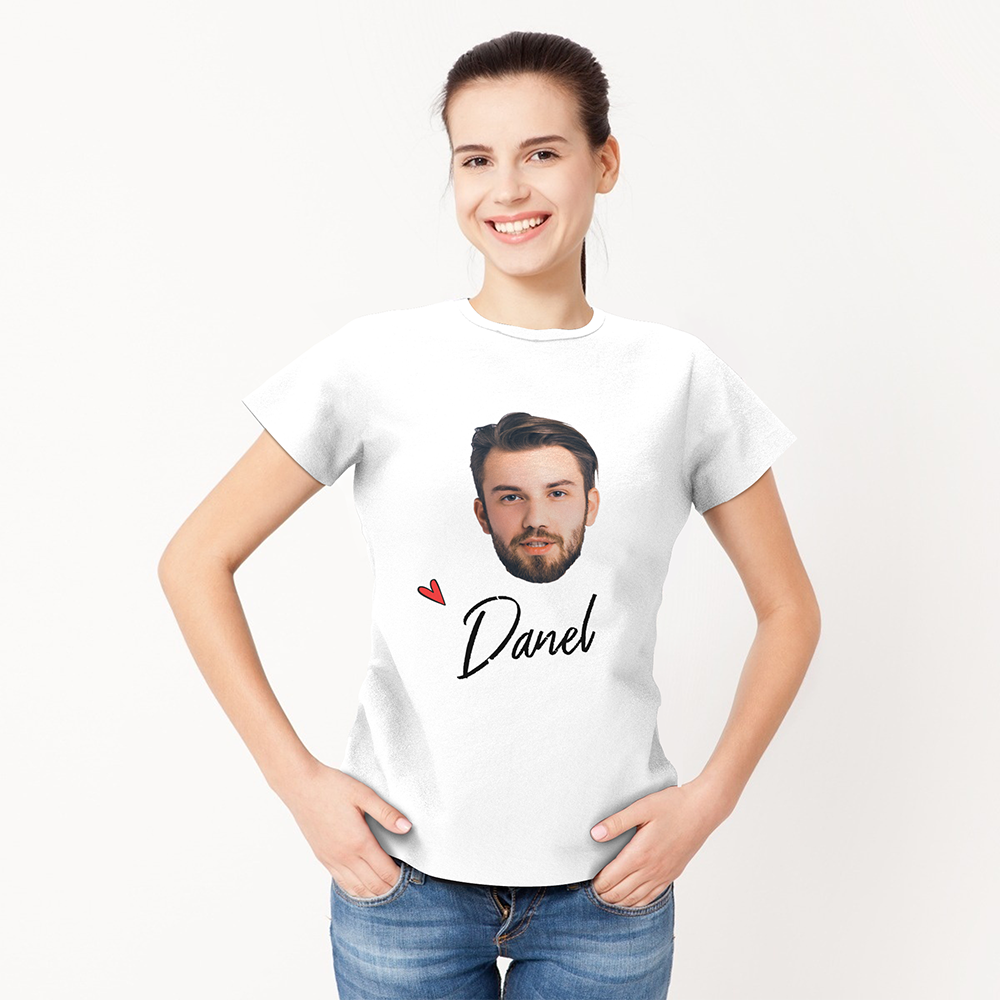 Custom Photo Woman T-shirt - facesockseur