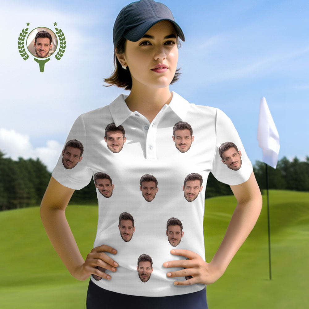 Custom Face Polo Shirts Personalized Photo Shirt - MyFaceSocksEU