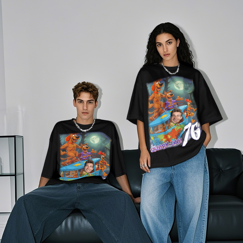 Custom Vintage Photo Tee Personalized Retro Fashion T-Shirts for Gift - myfacesockseu