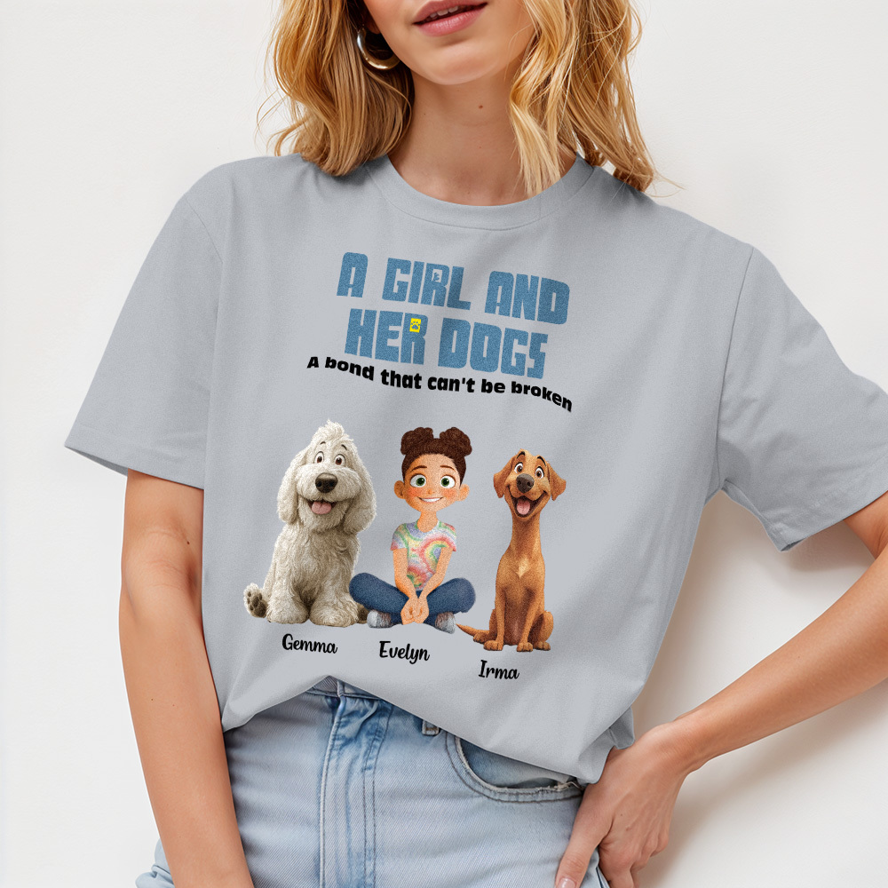 Unbreakable Bond With My Dogs-Personalized Shirt - myfacesockseu