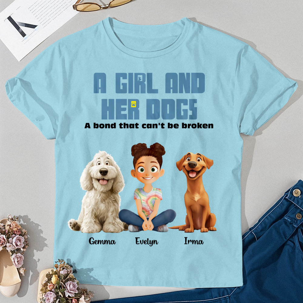 Unbreakable Bond With My Dogs-Personalized Shirt - myfacesockseu