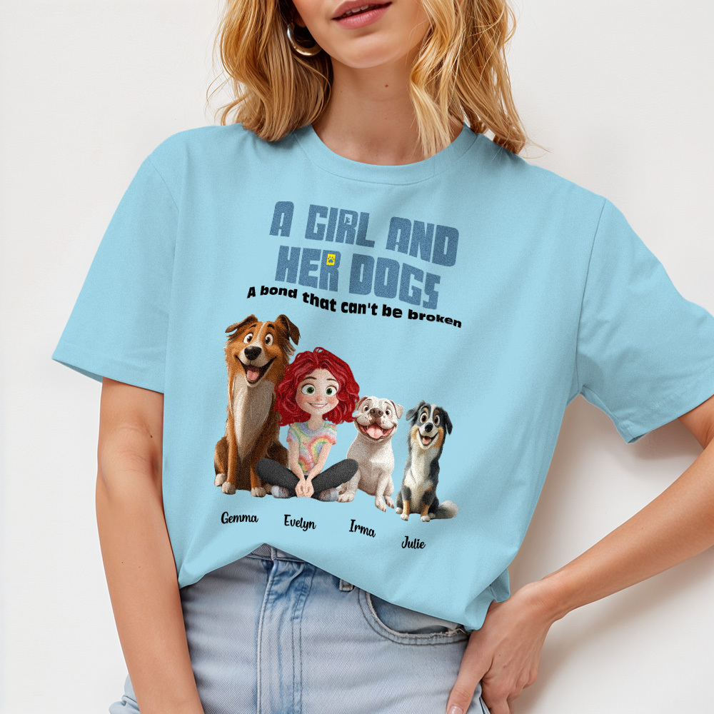 Unbreakable Bond With My Dogs-Personalized Shirt - myfacesockseu