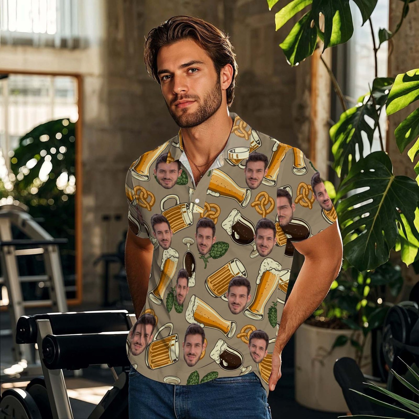 Custom Polo Shirt Personalized Poker Flush  Funny Golf Shirts with Faces Or Logos Gift - myfacesockseu