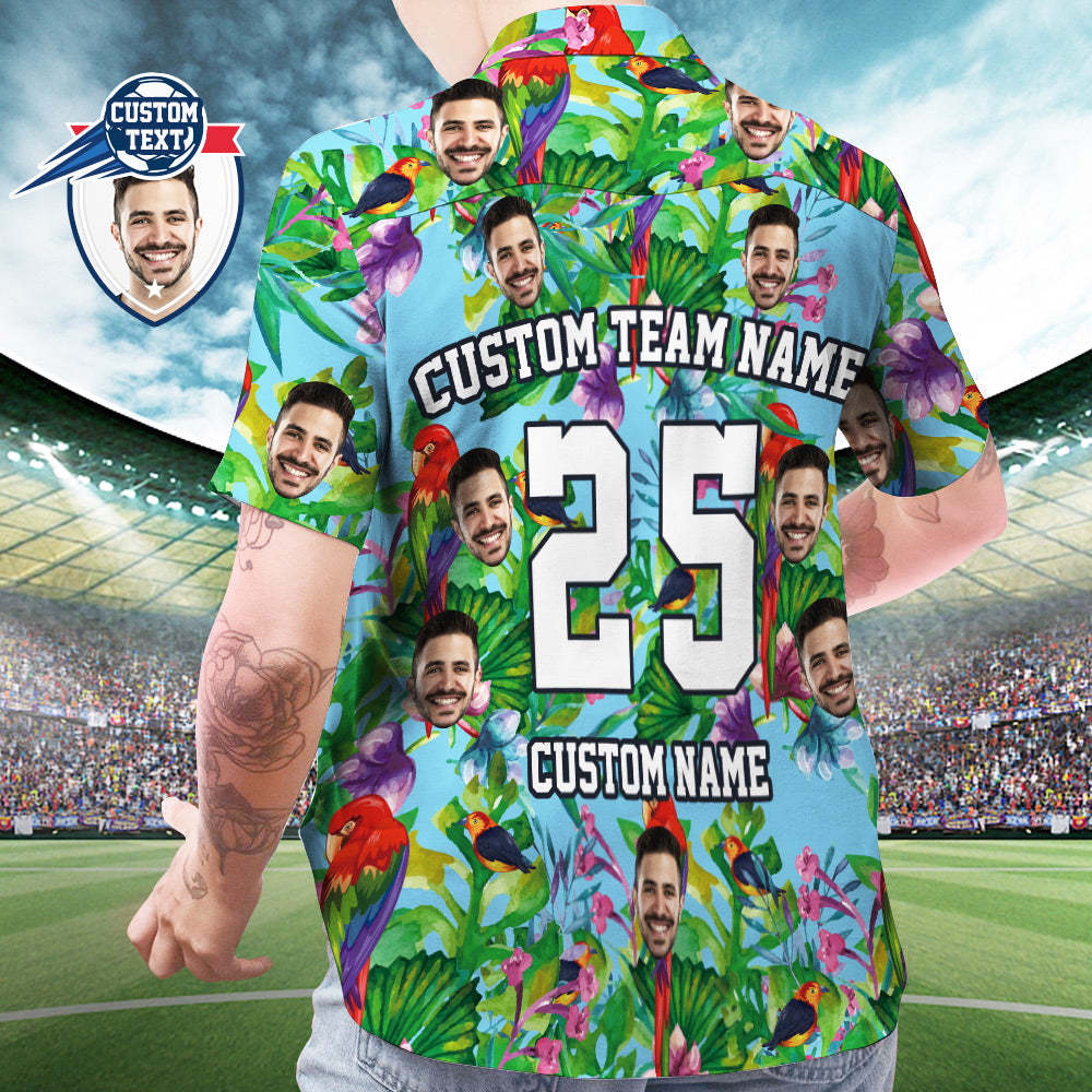 Custom Printed Hawaiian Shirt for Fans Personalized Face and Text Hawaiian Shirt Gift for fans - Enjoy Summer Time - MyFaceSocksEU