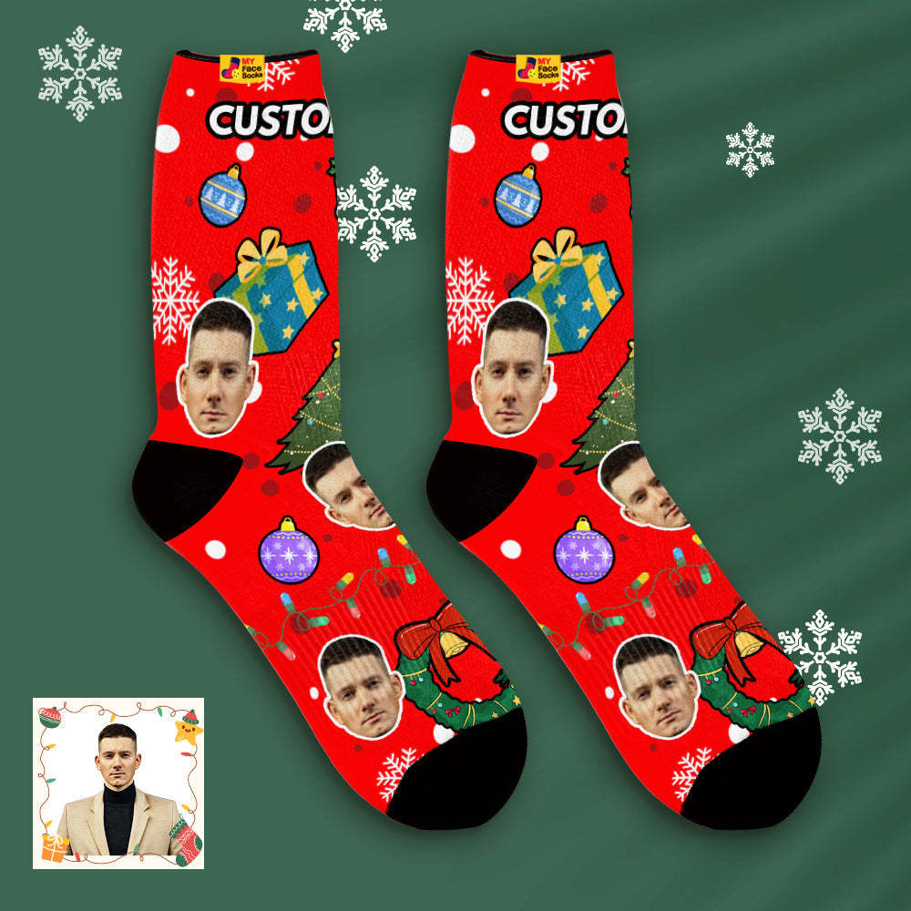 Custom Face Socks Breathable Face Socks Personalized Soft Socks Gifts Christmas - MyFaceSocksEU