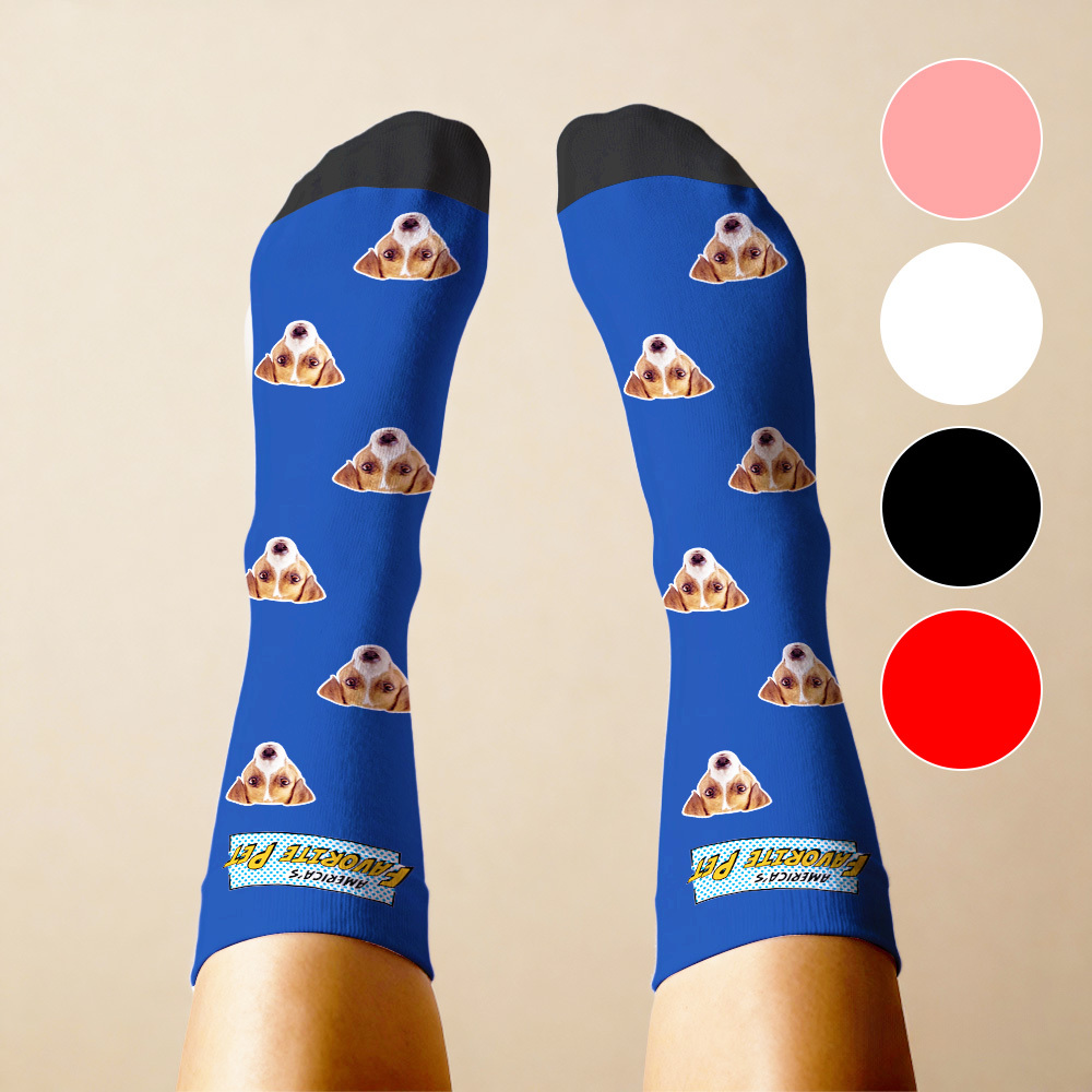 Christmas Socks Custom Face Socks Personalized Funny Hat Custom Design Best Gift Idea for Xmas - myfacesockseu
