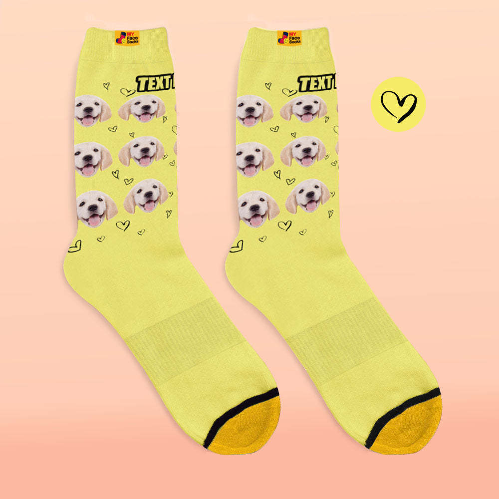 Custom 3D Digital Printed Socks Personalized Photo Socks Love Pet Socks - MyFaceSocksEU