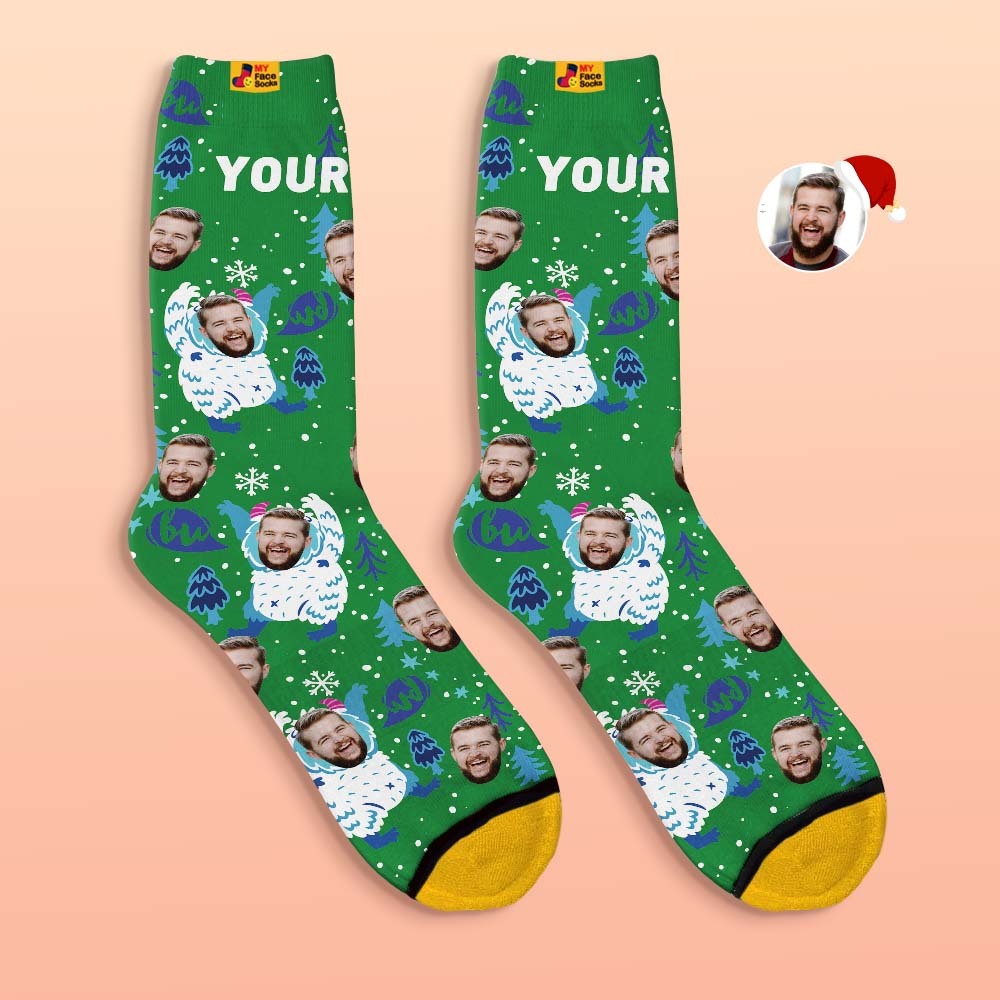 Custom 3D Digital Printed Socks Christmas Gift Socks Cartoon - MyFaceSocksEU