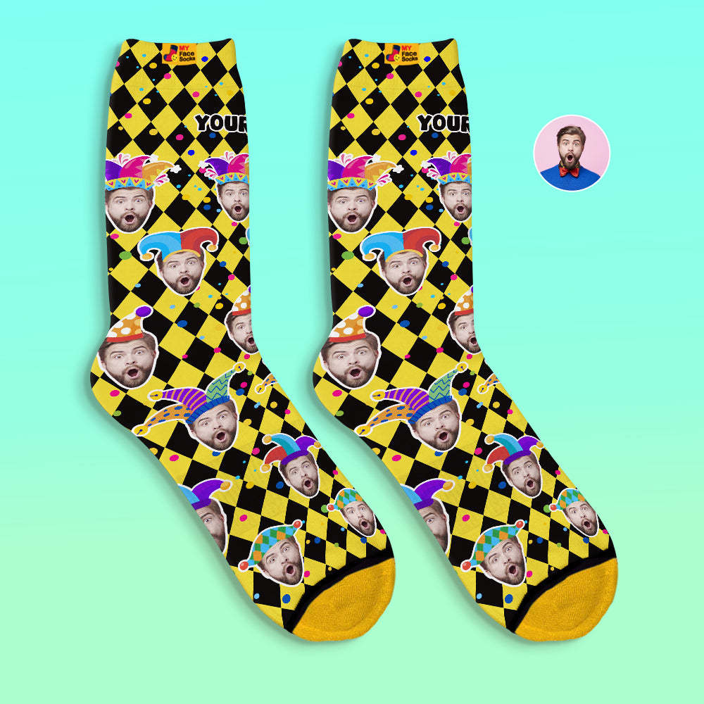 Custom 3D Digital Printed Socks Valentine's Day Gift Funny Face Socks - MyFaceSocksEU