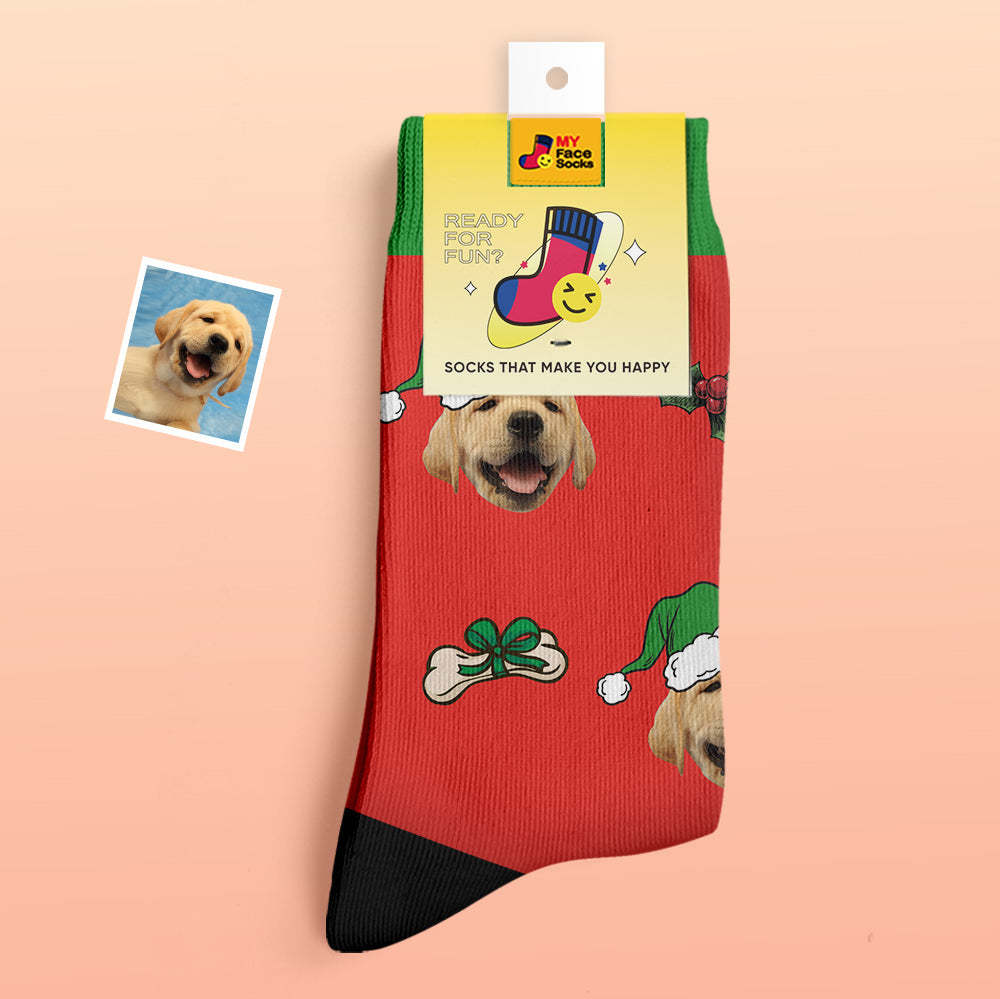 Custom Thick Socks Photo 3D Digital Printed Socks Autumn Winter Warm Socks Cute Pet Face Socks Christmas Gift - MyFaceSocksEU