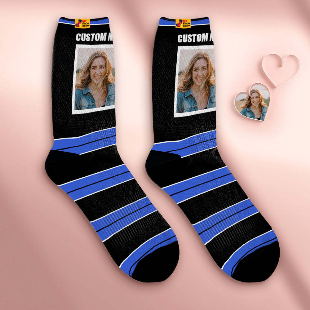 Custom Breathable Face Socks Personalized Soft Socks Gifts For Lover