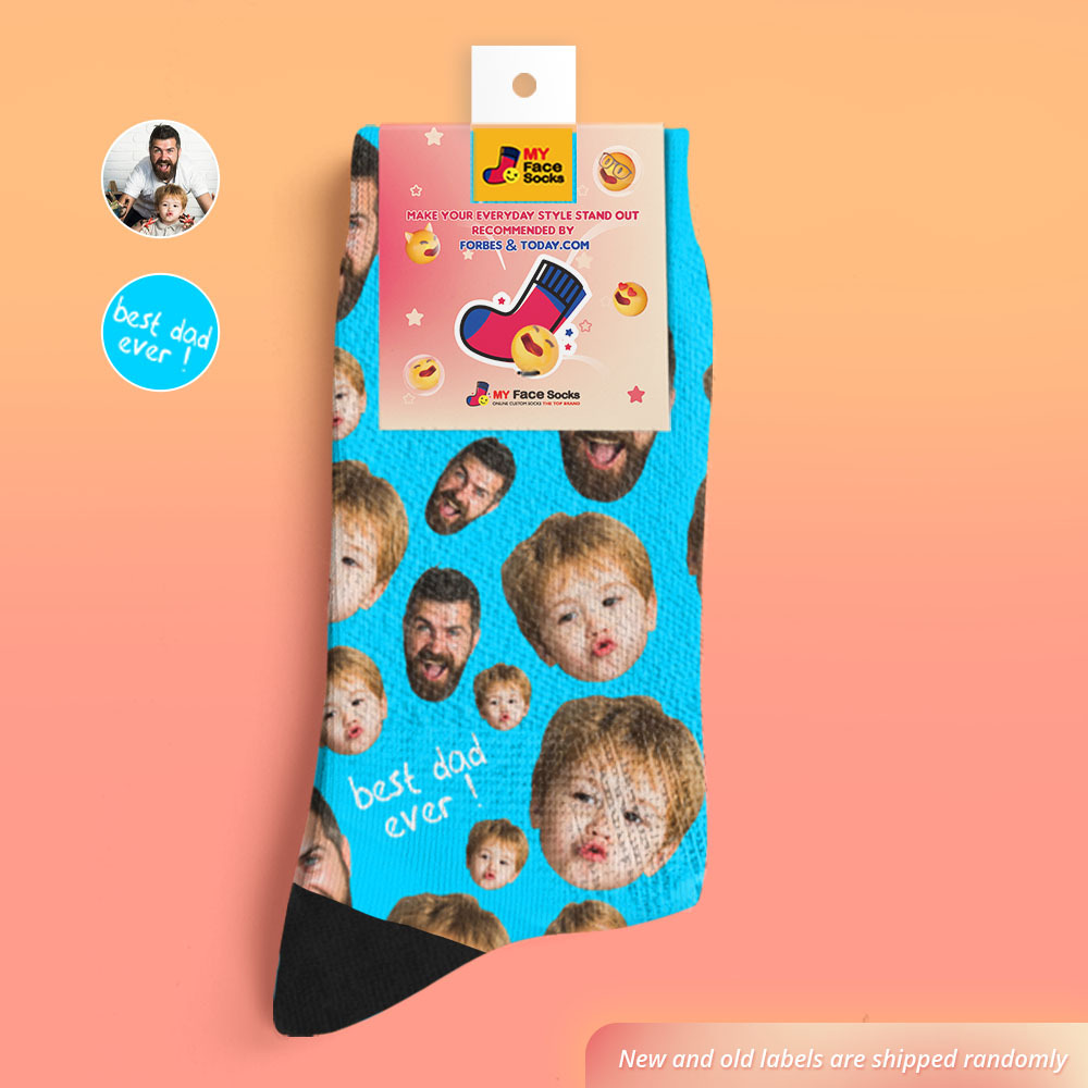 Custom Face Socks To The Best Dad-FaceSocksEU