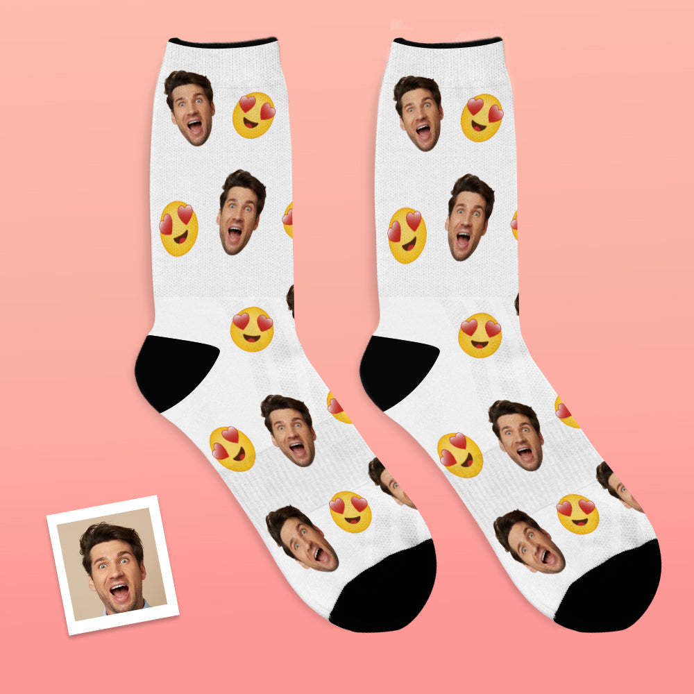 Custom Face Socks Breathable Photo Socks Funny Emoticons Socks - MyFaceSocksEU