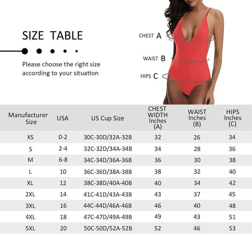 Custom Face V-Neck Bikini Women's Photo One Piece Swimsuit Women's Gifts - Large Leaves - MyFaceSocksEU