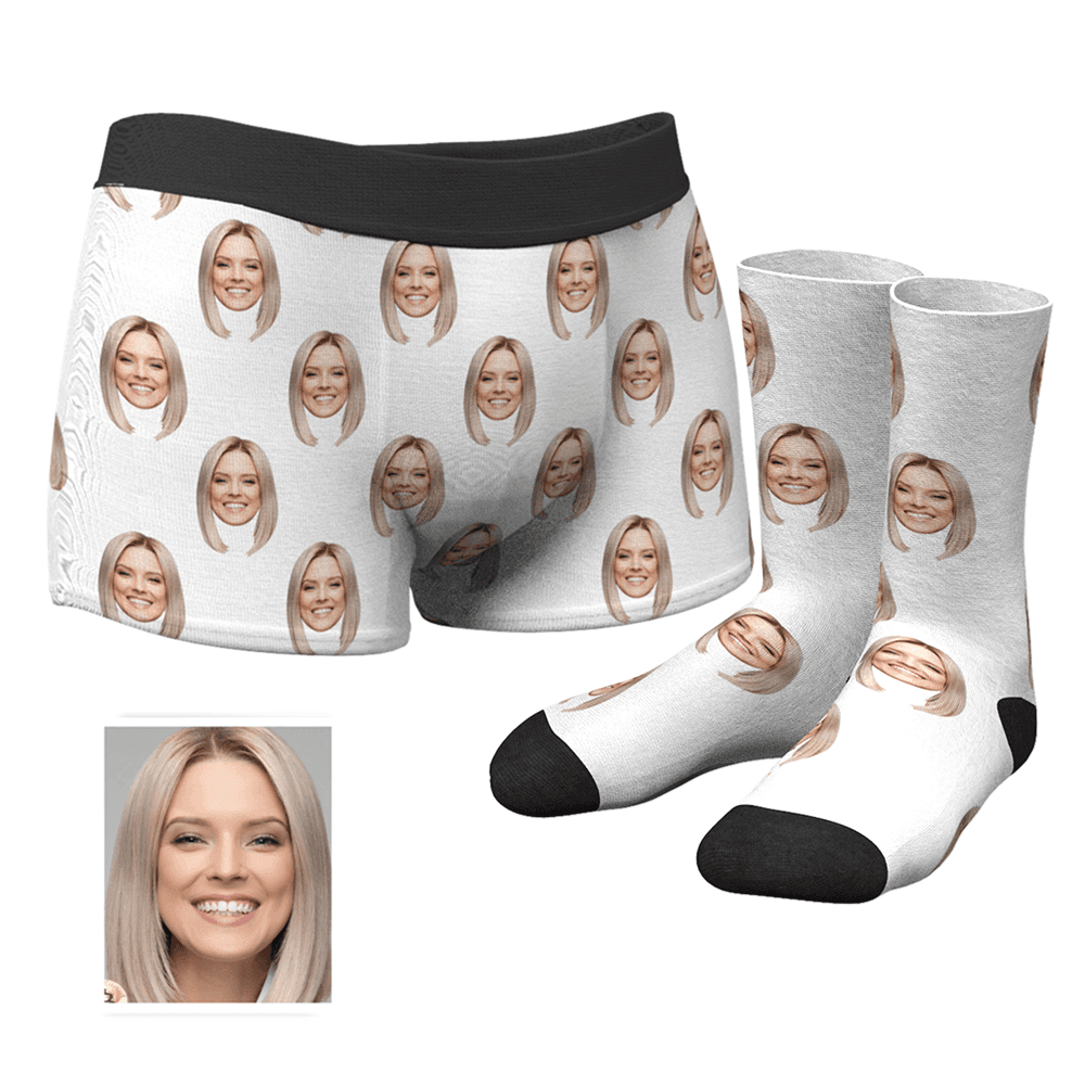 Custom Corlorful Face Boxer Shorts - FaceSocksEU