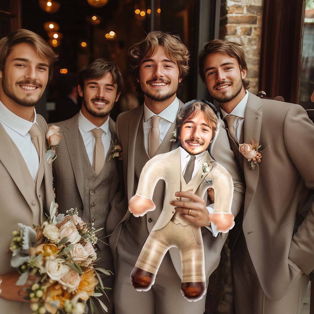 Personalized Groom Blow Up Dolls Inflatable Doll for Funny Wedding Gifts - myfacesockseu