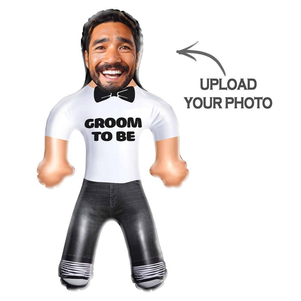 Personalized Groom to Be Blow Up Dolls Custom Funny Inflatable Doll for Wedding Gift - myfacesockseu
