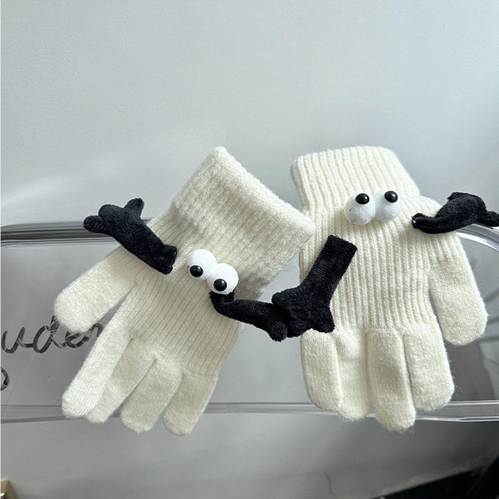 1 Pair Women's Warm Winter Magnetic Gloves Touch Screen Hand Warmer Gloves Christmas Gift for Girlfriend - MyFaceSocksEU