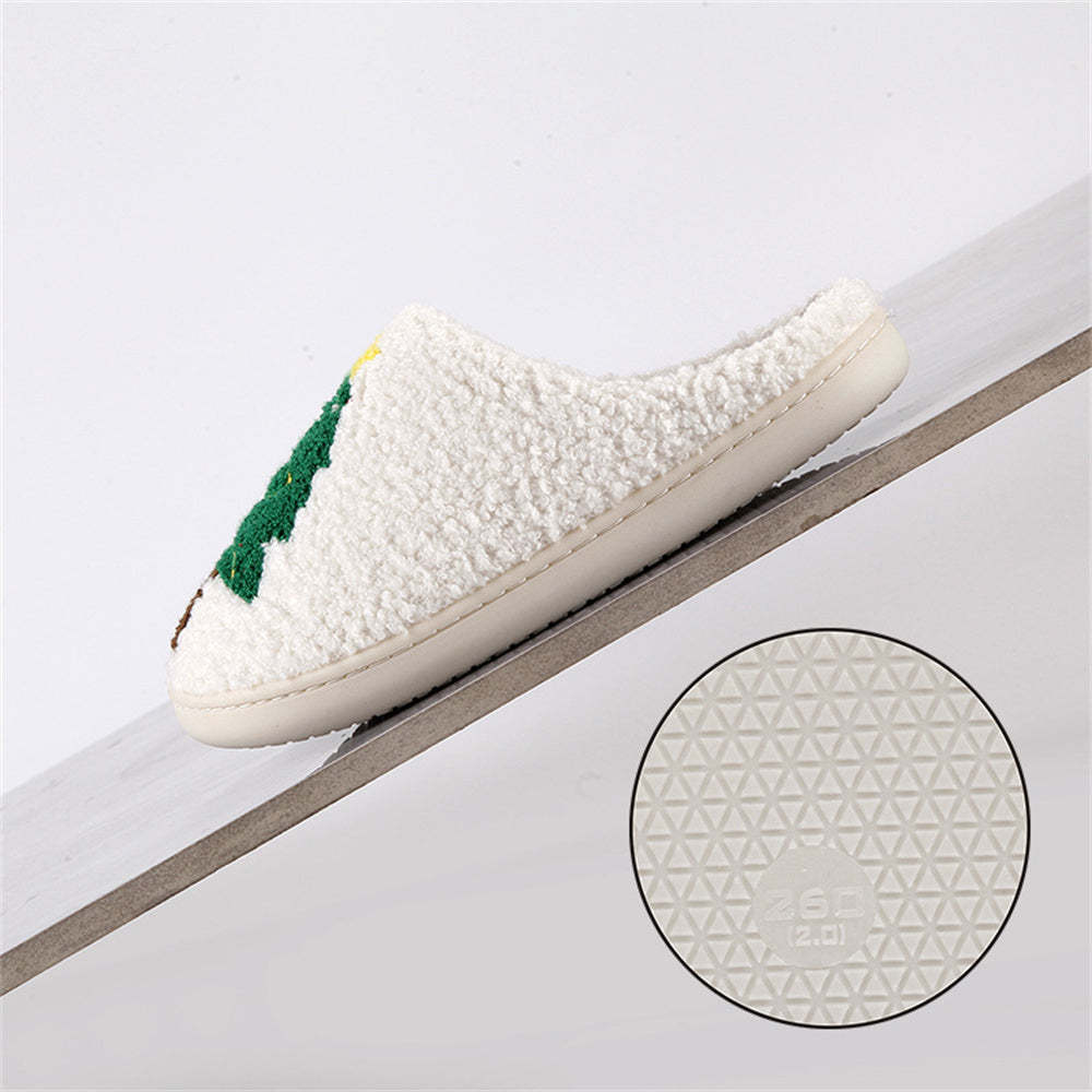 Christmas Slippers Christmas Tree Shoes Home Cotton Slippers - MyFaceSocksEU