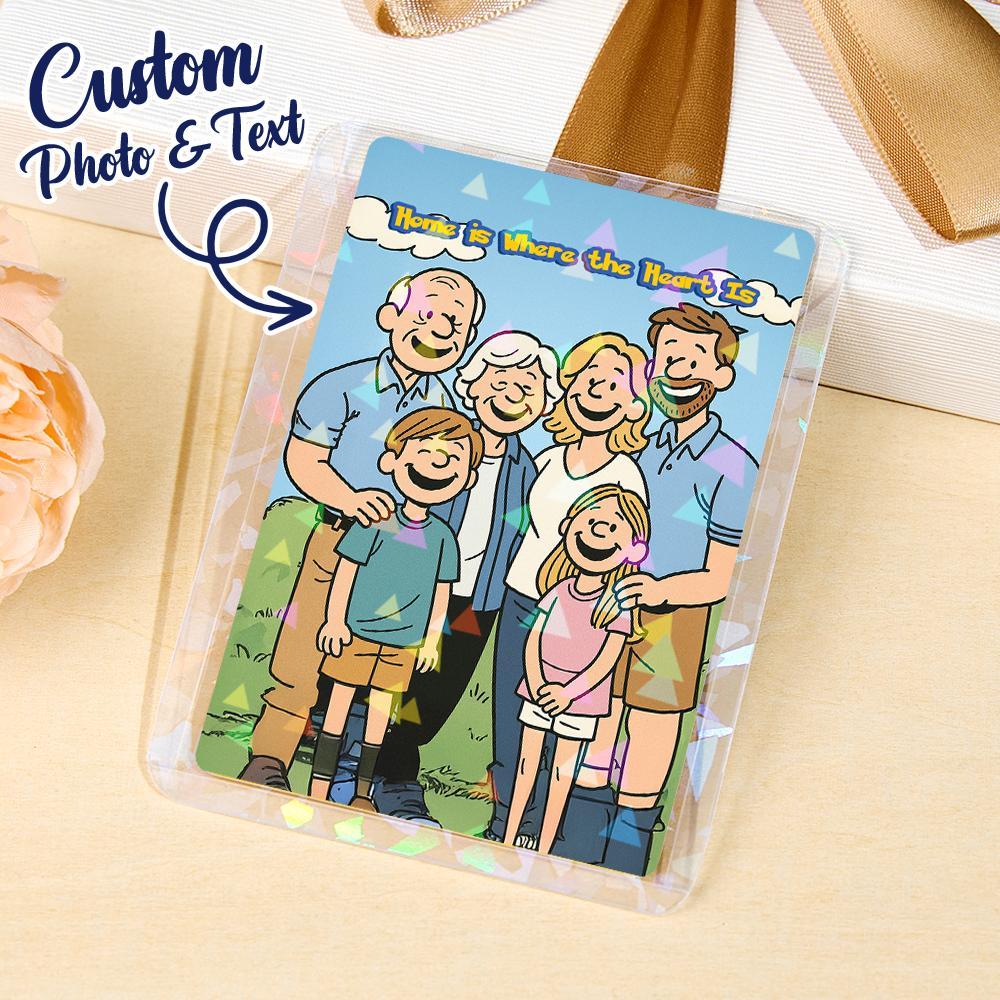 Custom Adventure Style Card Custom Card Present for family Turn Your Photo into a Unique Collectible - myfacesockseu
