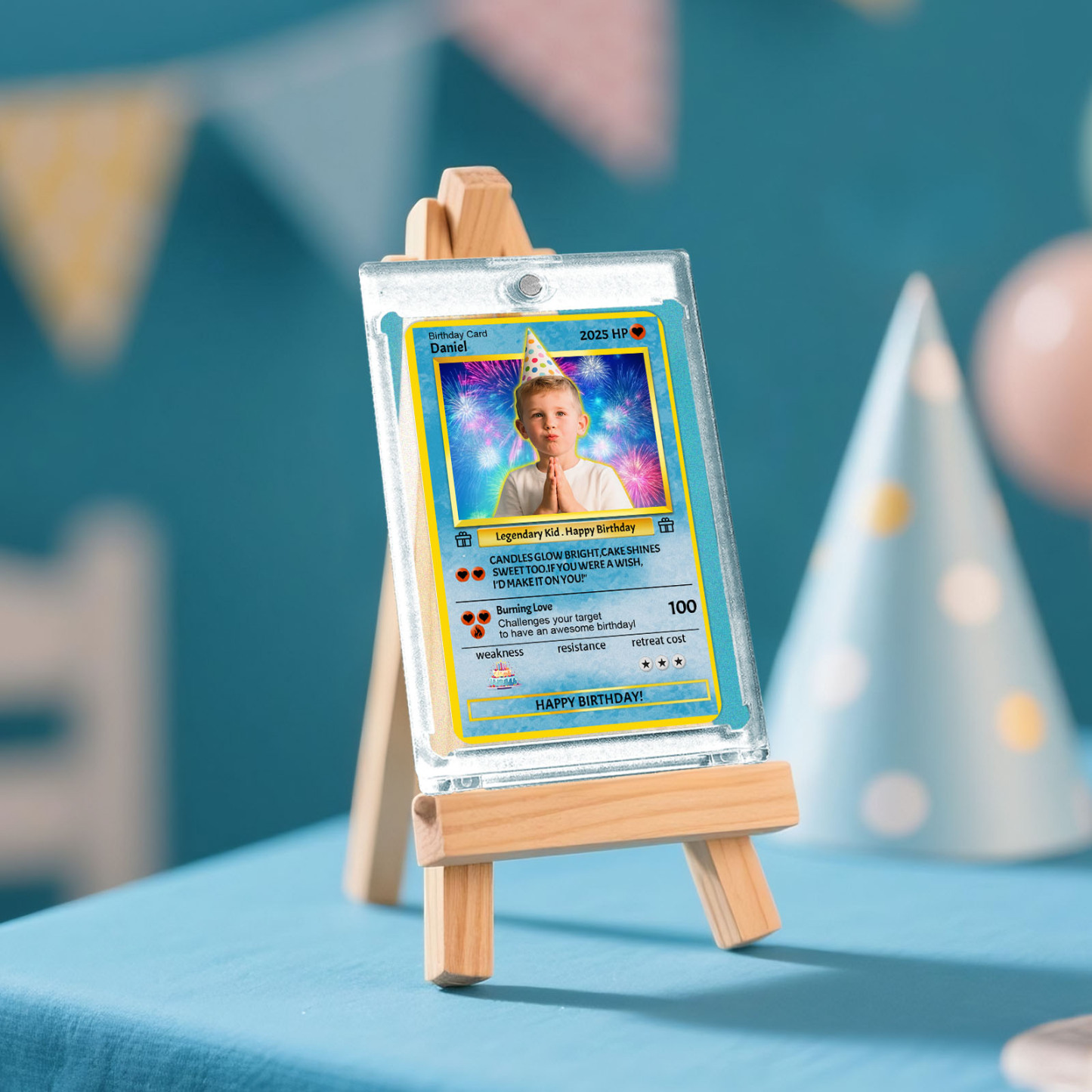 Personalized Photo Text Birthday Cards Personalized Card For Kid Birthday Gift Boyfriend Gift Birthday Keepsake Happy Birthday Poke Card - myfacesockseu