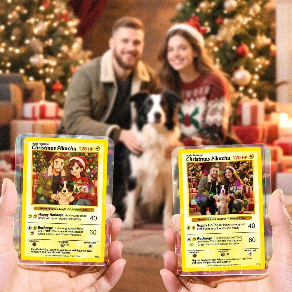 Custom Fantasy Couple Card – Personalized Magic Trading Card Gift for Christmas 2025 - myfacesockseu