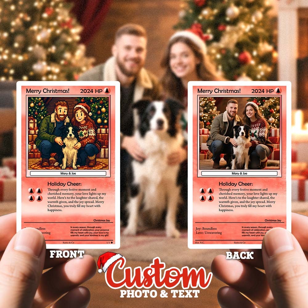 Custom Fantasy Couple Card – Personalized Magic Trading Card Gift for Christmas 2025 - myfacesockseu