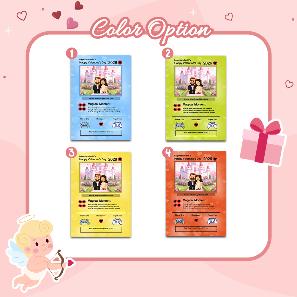 Custom Valentine Card I Choose You Present for Couple Turn Your Photo into a Unique Collectible Pixel Man Style Card Valentine  Gift Idea - myfacesockseu