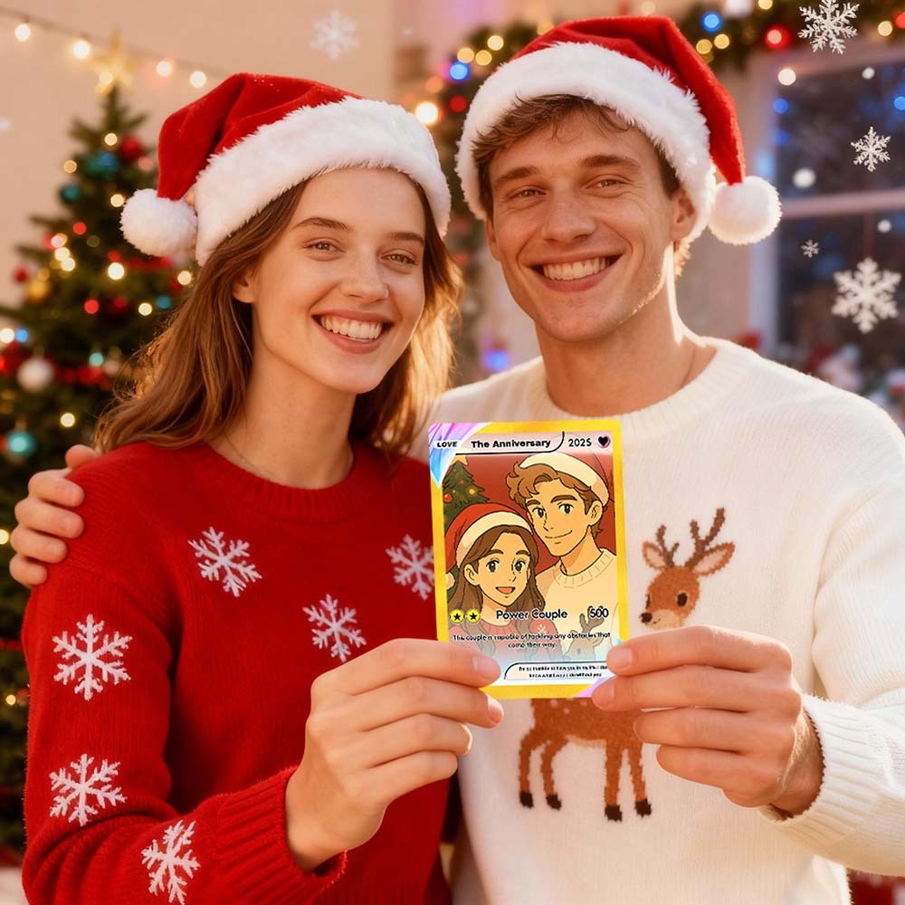 Custom Card Personalised Trading Card Gift For Him/Her or Couples. Unique Magnet Replica Cards. Birthdays, Anniversary Valentine Gift - myfacesockseu
