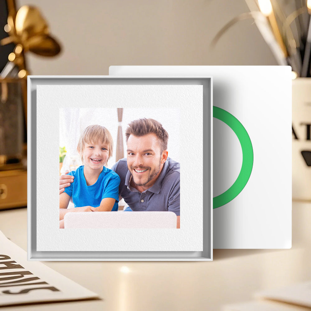 Custom Music & Photo Fridge Magnet Can Customize 1-6 Vinyl and Songs Gift for Father - Giftlab