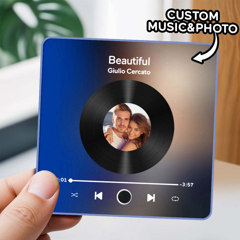 Personalized Photo Album Fridge Magnet Music Wall Photo Sticker Music Movement That Can Be Played Without Cell Phone Music Fridge Magnet Pro - Myfacesocks