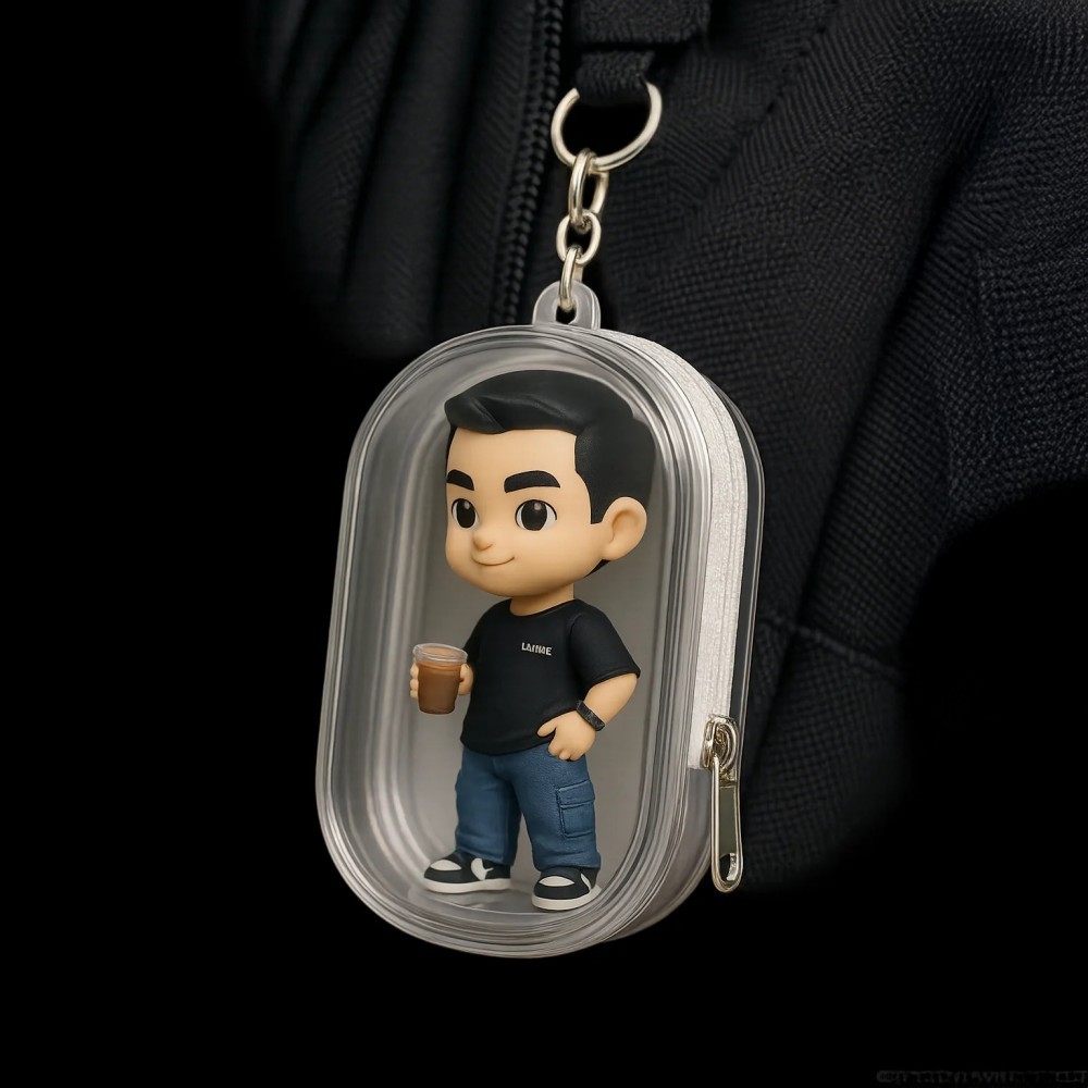 Custom 3D Backpack Charm from Your Photo Personalized Mini Character Accessory Cute Gift for All Ages